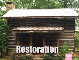 Historic Log Cabin Restoration  Tryon, North Carolina